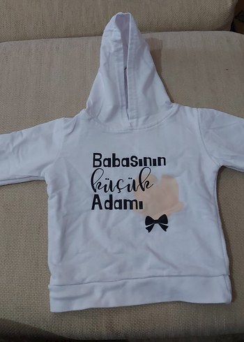 Baskılı Kapüşonlu Erkek Sweatshirt - Görsel 2