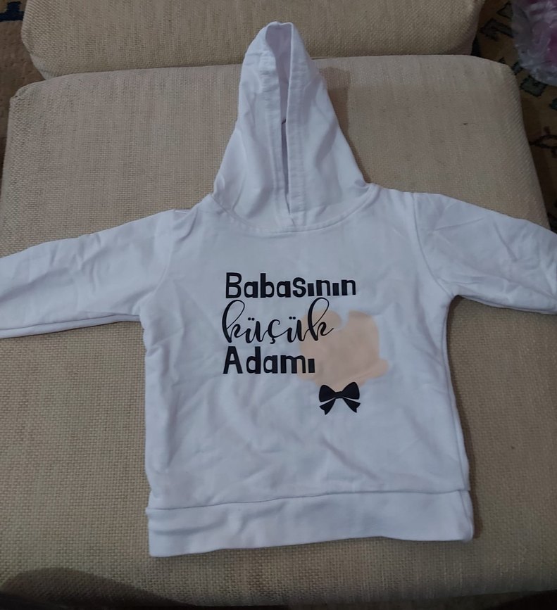 Baskılı Kapüşonlu Erkek Sweatshirt - Görsel 2