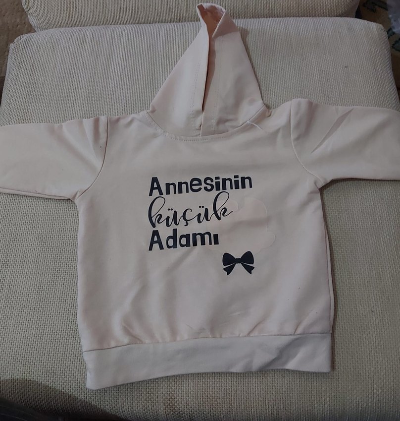 Baskılı Kapüşonlu Erkek Sweatshirt - Görsel 3