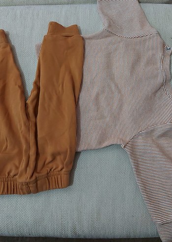 Erkek Bebek Kahverengi Uzun Kollu Takım - Görsel 3