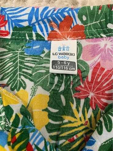6 Yaş Beden Lc Waikiki erkek desenli çocuk gömlek 5-6 yaş