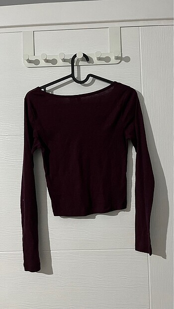 xs Beden hm bordo bluz xs