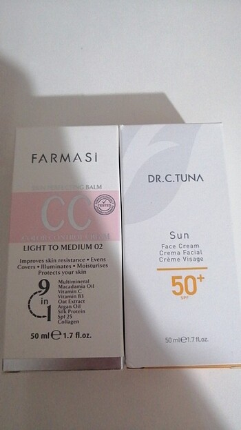 Farmasi 50ml güneş koruyucu 50spf