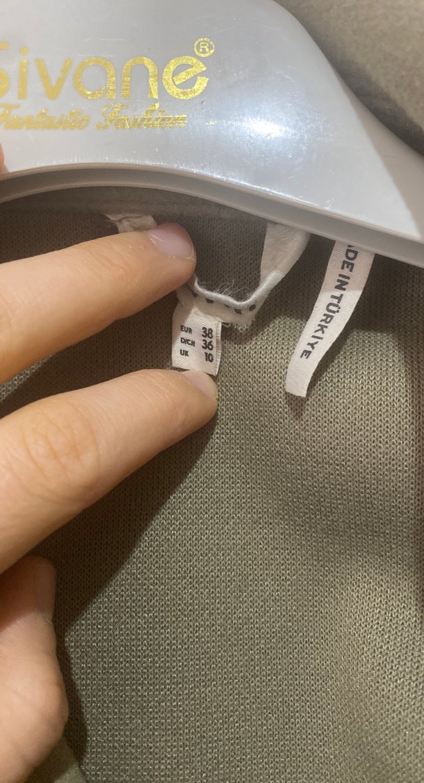 Düğmeli Bej Midi Kadın Kaban - Görsel 3