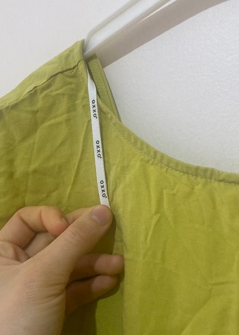 Drapeli Yeşil Keten Midi Tulum - Görsel 3