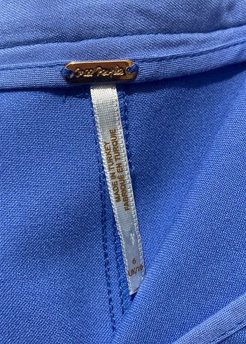 Mavi Kadın Midi Kumaş Pantolon - Görsel 3