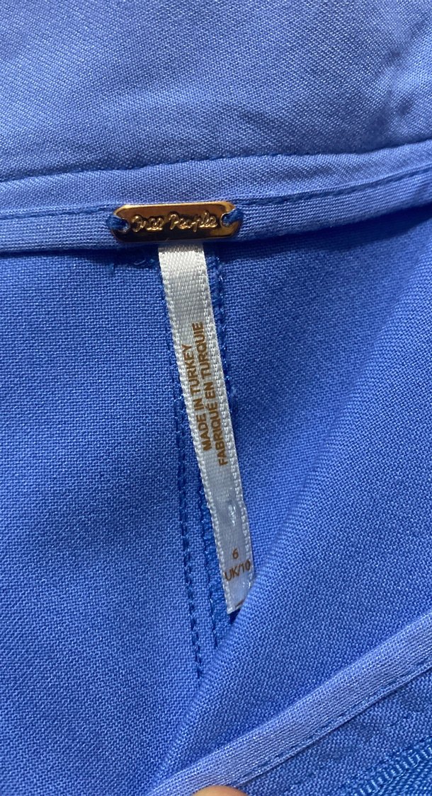 Mavi Kadın Midi Kumaş Pantolon - Görsel 3