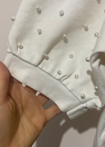 Kadın Beyaz Midi Kısa Kollu Pamuklu Elbise - Görsel 5