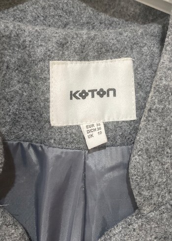 Gri Uzun Kışlık Kaban - Görsel 2