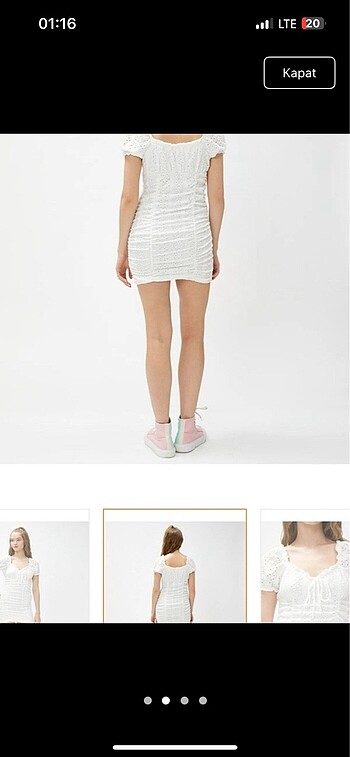 Koton beyaz elbise - Görsel 2
