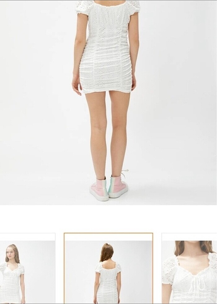 Koton beyaz elbise - Görsel 2