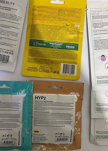 Kadınlar için Saç ve Yüz Maskeleri Seti 7 âdet fiyatıdır - Görsel 3