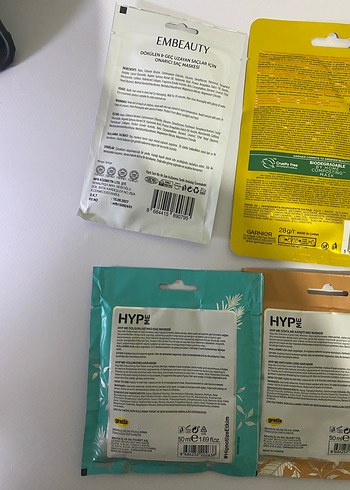 Kadınlar için Saç ve Yüz Maskeleri Seti 7 âdet fiyatıdır - Görsel 4