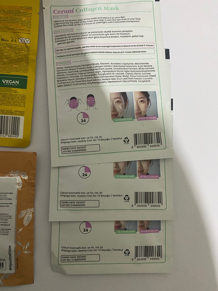 Kadınlar için Saç ve Yüz Maskeleri Seti 7 âdet fiyatıdır - Görsel 2