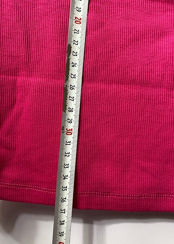 Pembe Kadın Crop Top, Kısa Kollu, Dar Kesim - Görsel 4