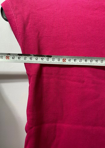 Pembe Kadın Crop Top, Kısa Kollu, Dar Kesim - Görsel 3