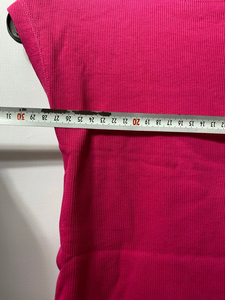 Pembe Kadın Crop Top, Kısa Kollu, Dar Kesim - Görsel 3