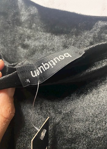 Siyah V Yakalı Midi Kadın Elbise - Görsel 7