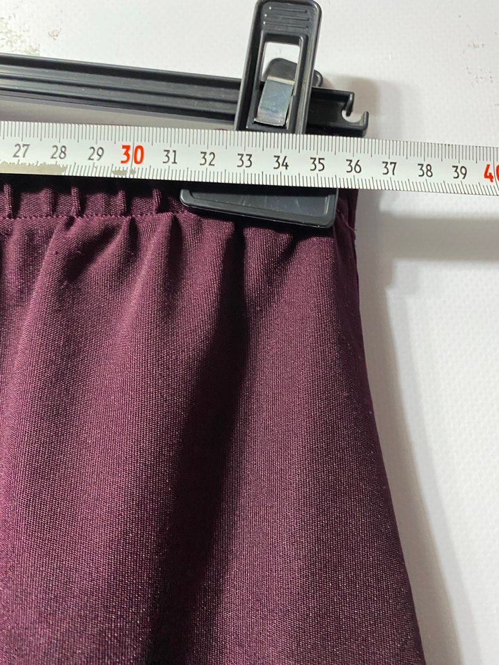 Bordo Midi Mini Etek - Görsel 3