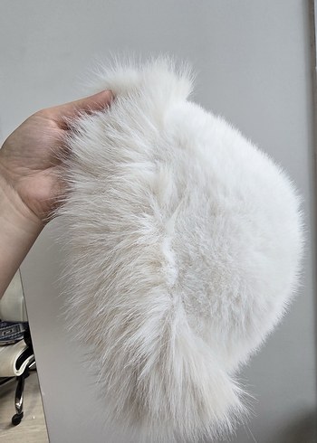Beyaz Kürklü Kadın Şapka - Görsel 2