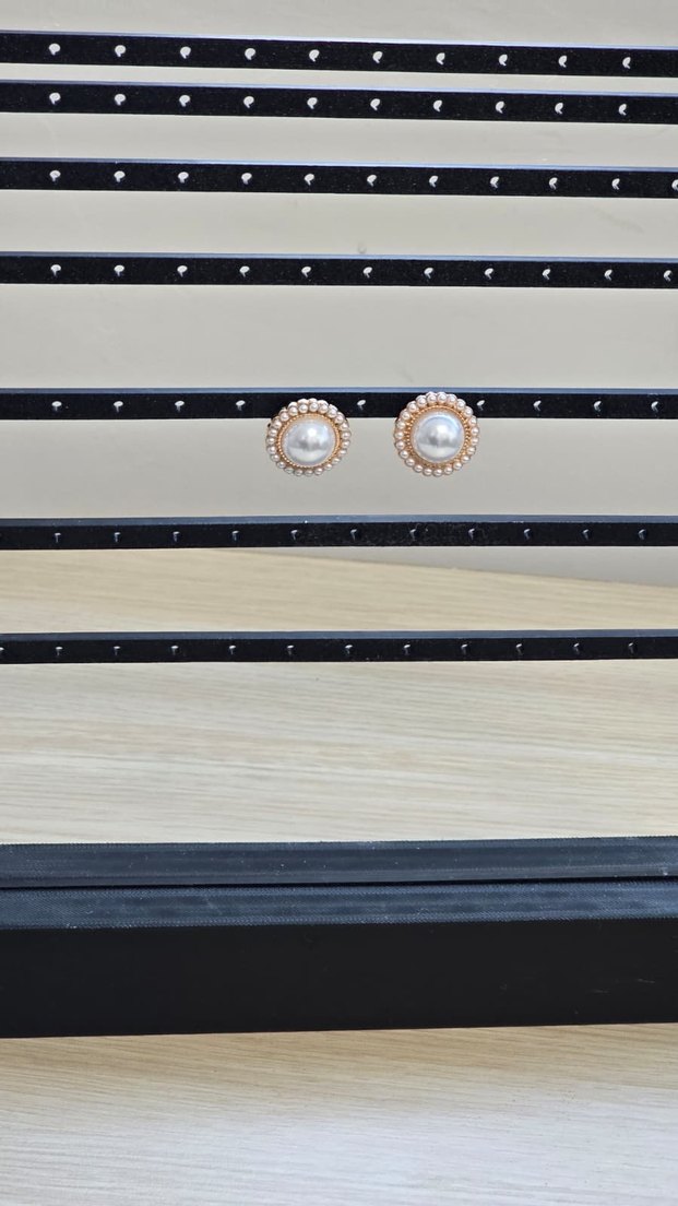 İnci Boncuklu Midi Küpe - Görsel 2