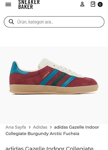 Orijinal adidas gazelle indoor 
