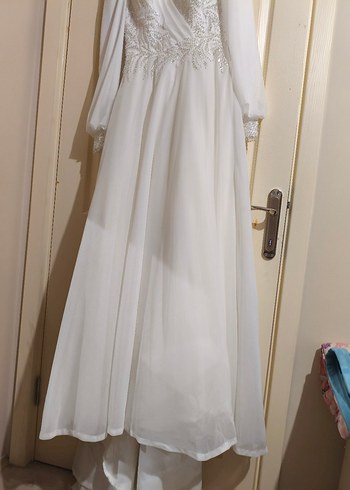 Beyaz Helen Gelinlik - Görsel 5