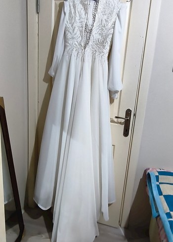 Beyaz Helen Gelinlik - Görsel 8
