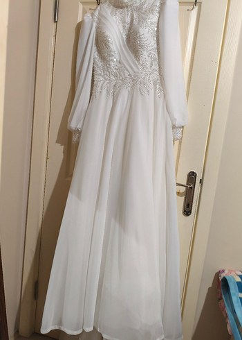 Beyaz Helen Gelinlik - Görsel 4