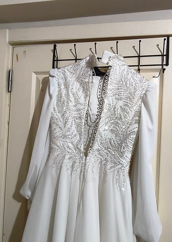 Beyaz Helen Gelinlik - Görsel 7
