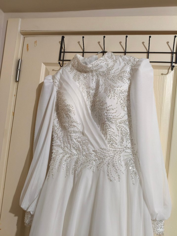 Beyaz Helen Gelinlik - Görsel 2