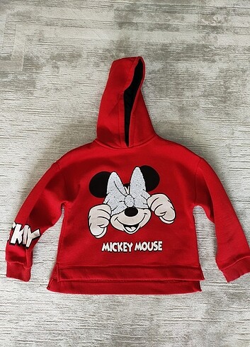 Kız Çocuk Sweatshirt Mickey Mouse 8-9 Yaş 