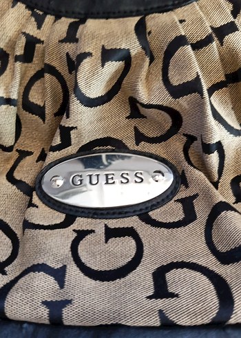 Guess GUESS Kahverengi Baskılı Deri Kadın Omuz Çantası