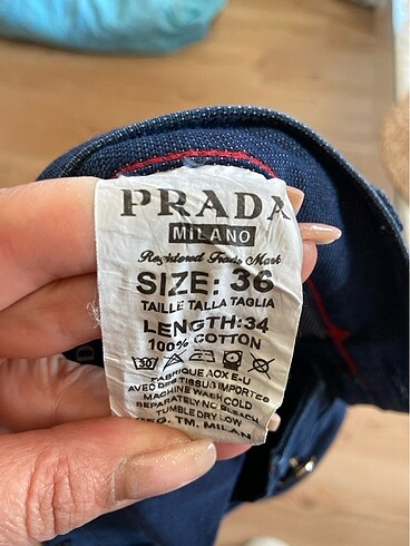36 Beden Prada erkek kot pantolon