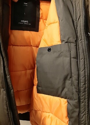 l Beden haki Renk L beden colin's parka mont haki kaban erkek