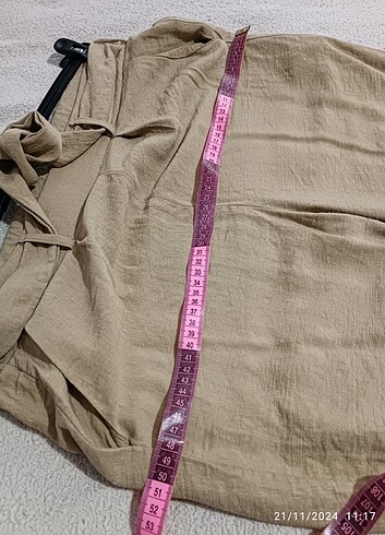 38 Beden camel Renk Yazlık pantalon 