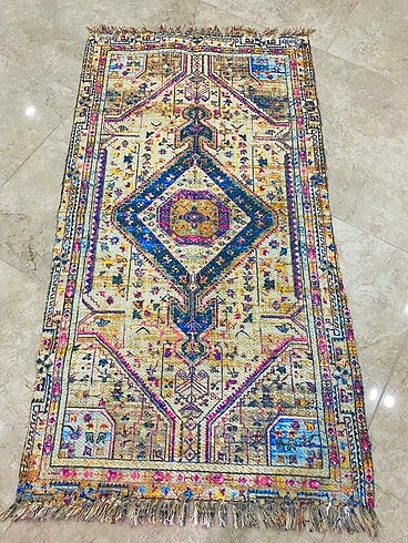 Geleneksel Kara Tezgah El Dokuması Kilim ? El İşçiliği Saçaklı, 