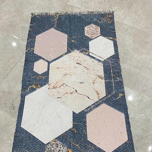 El Dokuması Pamuklu Geleneksel Kilim