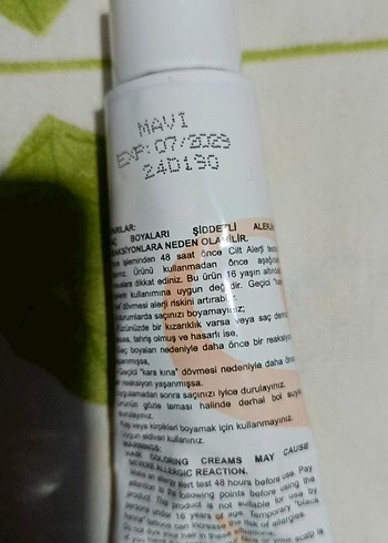 Bioness Hair Color MAVİ Cream Saç Boyası - Görsel 3