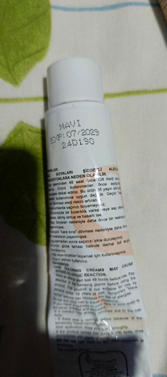 Bioness Hair Color MAVİ Cream Saç Boyası - Görsel 3