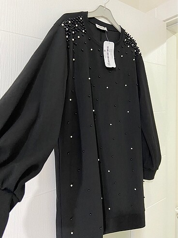 xl Beden siyah Renk Scuba tunik