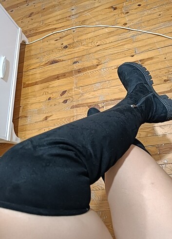 40 Beden siyah Renk Diz üstü çizme 