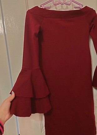 Diğer Bordo kadife elbise