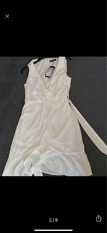 Trendyol & Milla Trendyolmilla beyaz şifon elbise