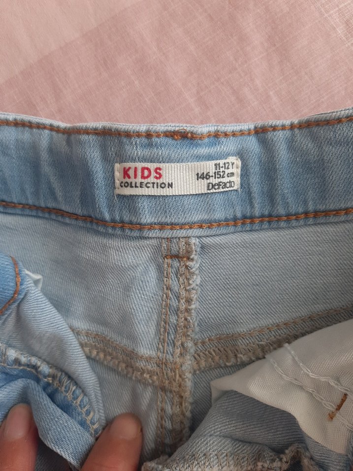 kız çocuk  Açık Mavi Şort - Görsel 3