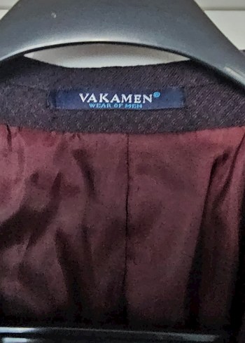 Bordo Erkek Ofis Ceketi, Düğmeli, Modern Klasik - Görsel 3