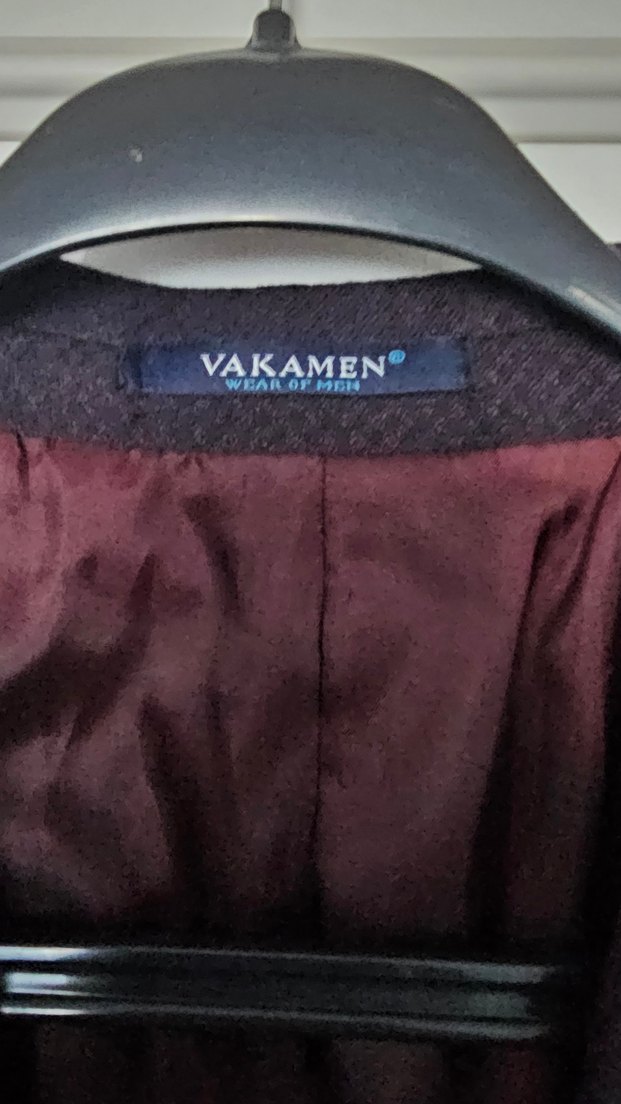 Bordo Erkek Ofis Ceketi, Düğmeli, Modern Klasik - Görsel 3