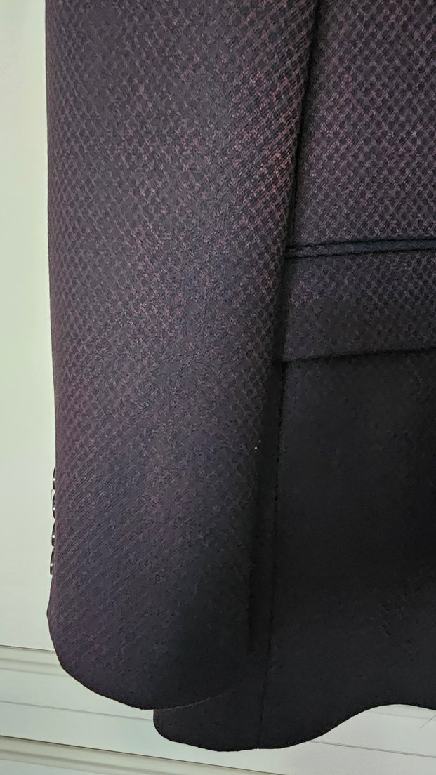 Bordo Erkek Ofis Ceketi, Düğmeli, Modern Klasik - Görsel 2