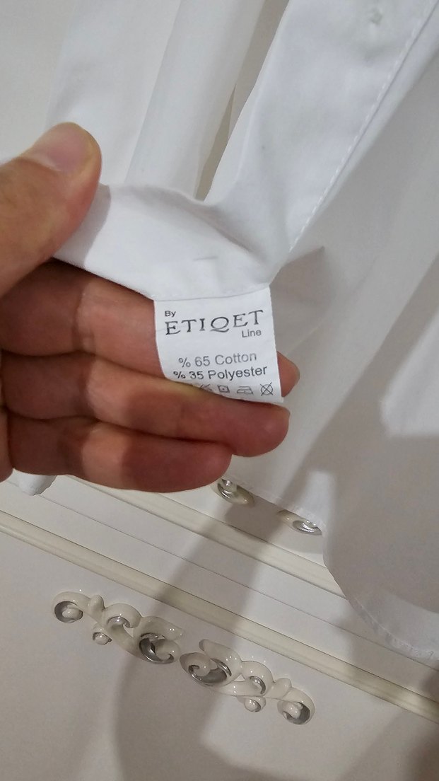 Beyaz Erkek Klasik Gömlek - Görsel 3