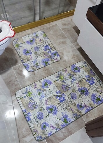  Beden mor Renk Banyo paspası